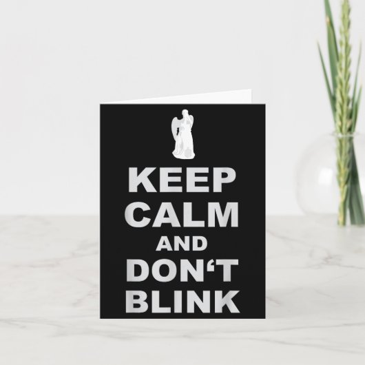Alert - Weeng Angel - Keep Calm And Dont Blink 2 Kaart (Voorkant)