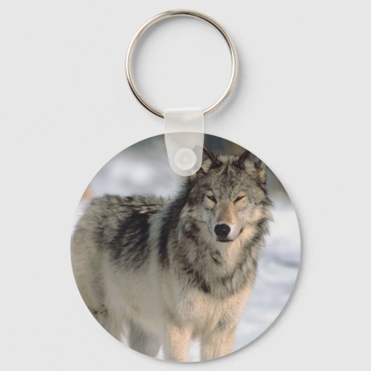 Alert Wolf Sleutelhanger (Voorkant)