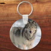 Alert Wolf Sleutelhanger (Voorkant)