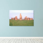 Ales Stenar "Scheepsafstelsteencirkel" Canvas Afdruk (Insitu (Houten vloer))