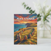 Ales Stenar Zweden Briefkaart (Staand voorkant)