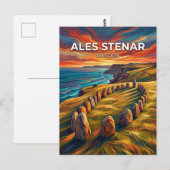 Ales Stenar Zweden Briefkaart (Voorkant / Achterkant)