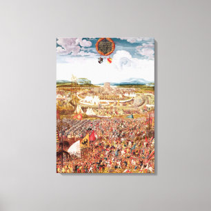 Alesia Bebelegerd door Julius Caesar Canvas Afdruk