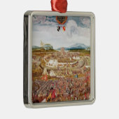 Alesia Bebelegerd door Julius Caesar Metalen Ornament (Rechts)