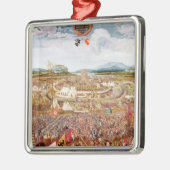 Alesia Bebelegerd door Julius Caesar Metalen Ornament (Links)