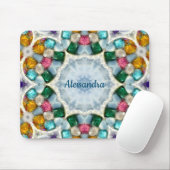 ALESSANDRA ~ Gem Stone ~ Gepersonaliseerd Muismat (Met muis)