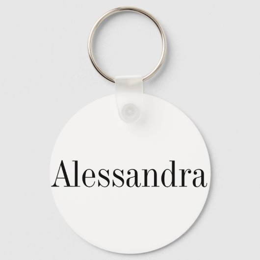 Alessandra Name Sleutelhanger (Voorkant)