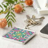 ALESSANDRA religieus kruis ~ gepersonaliseerd ~ Sleutelhanger (Zijkant)