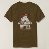 Alessandro Christmasw Alessandro Name for grappige T-shirt (Design voorkant)