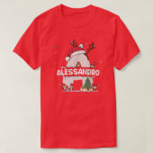 Alessandro Kerstmis Shirt w Alessandro Name for f (Design voorkant)