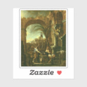 Alessandro Magnasco - Christus en de Samaritaanse  Sticker (Vel)