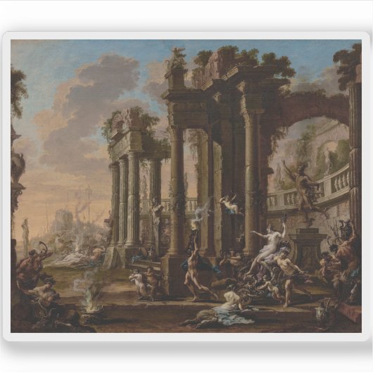 Alessandro Magnasco - De triomf van Venus Sticker (Voorkant)