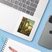 Alessandro Magnasco - Noli Me Tangere Sticker (Laptop met iPhone)