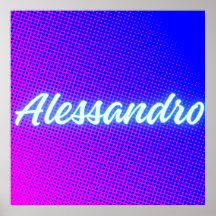 Alessandro – Retro‑Wave Neon Naam Esthetisch