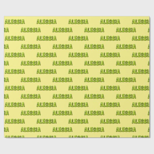 Alessia Kiwi Fruit Geschenk papier Geschenkpapier (Vlak)