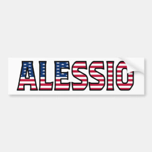 Alessio Name Vorname USA Aufkleber Sticker Auto