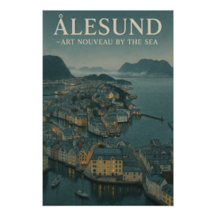 ÅLESUND — ART NOUVEAU AAN ZEE PERFECT POSTER