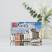 Alesund Noorwegen Souvenir Briefkaart (Staand voorkant)