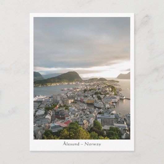 Alesund Norway Briefkaart (Voorkant)