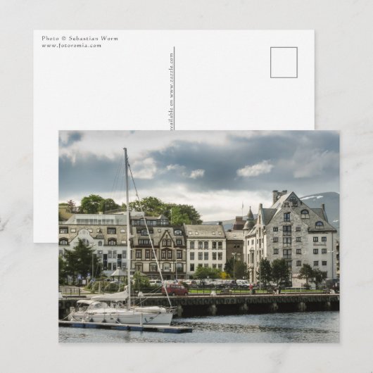 Alesund Norway Briefkaart (Voorkant / Achterkant)
