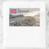 Alesund Norway Souvenir Rechthoekige Sticker (Tas)