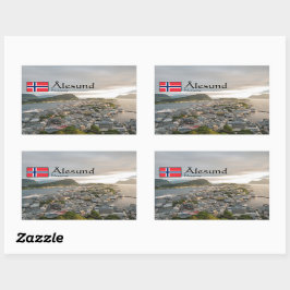 Alesund Norway Souvenir Rechthoekige Sticker