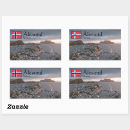 Alesund Norway Souvenir Rechthoekige Sticker