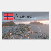 Alesund Norway Souvenir Rechthoekige Sticker (Voorkant)