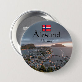 Alesund Norway Souvenir Ronde Button 7,6 Cm