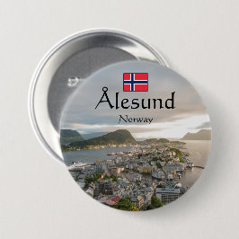 Alesund Norway Souvenir Ronde Button 7,6 Cm