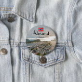 Alesund Norway Souvenir Ronde Button 7,6 Cm (In situ)