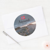 Alesund Norway Souvenir Ronde Sticker (Envelop)