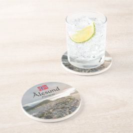 Alesund Norway Zandsteen Onderzetter