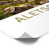 Aletsch Arena Zwitserland Reisprint Poster (Hoek)