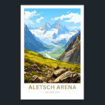 Aletsch Arena Zwitserland Reisprint Poster<br><div class="desc">Prachtige moderne print ter ere van Aletsch Arena Zwitserland.</div>