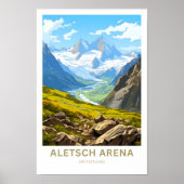 Aletsch Arena Zwitserland Reisprint Poster (Voorkant)
