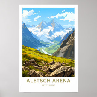 Aletsch Arena Zwitserland Reisprint Poster