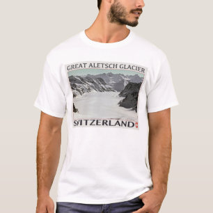 Aletsch Glacier - op White.jpg T-shirt