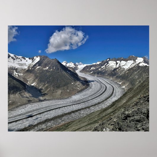 Aletsch Glacier Poster (Voorkant)