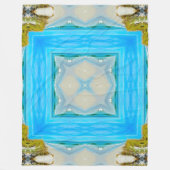 Aleut Native Coastal Tribal Spirit Mandala Fleece Deken (Voorkant)