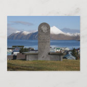 Aleut Relocation Memorial Statue, Unalaska Island Briefkaart (Voorkant)