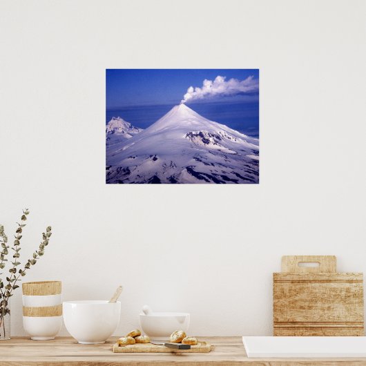 Aleutian Islands Volcano Poster (Keuken)