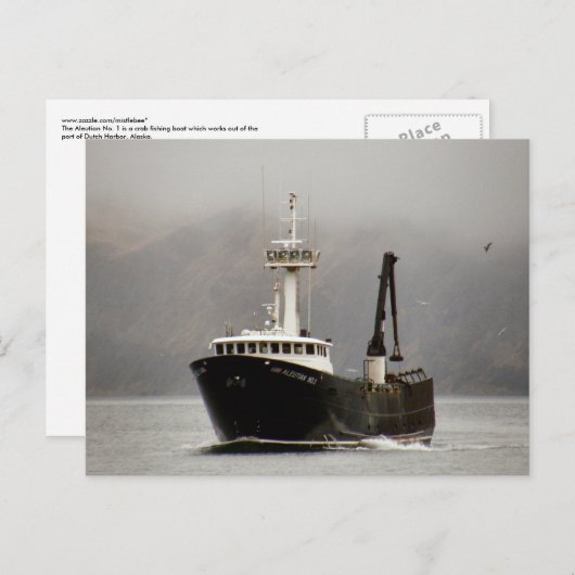 Aleutian No. 1, Crab Boat in Dutch Harbour, Alaska Briefkaart (Voorkant / Achterkant)