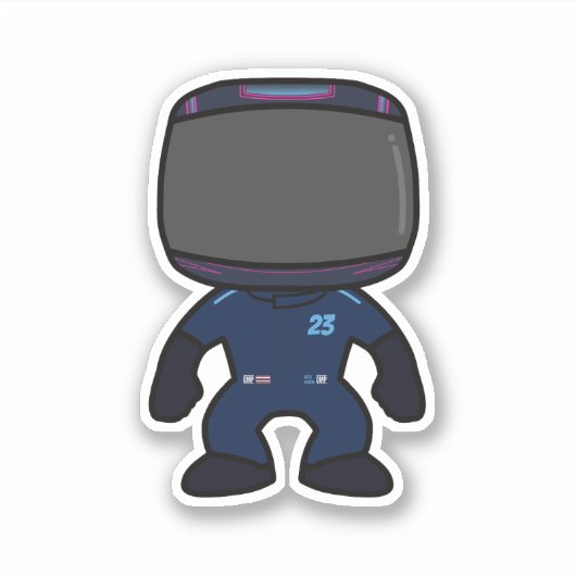 Alex Albon Custom Mini Afbeelding - F1 2023 Seizoe Sticker (Voorkant)