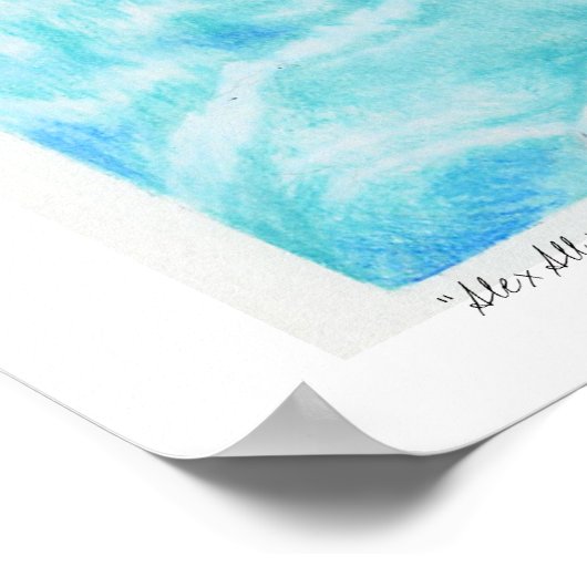 "Alex All Natt" Mijn gezicht op mijn rug... Poster (Hoek)