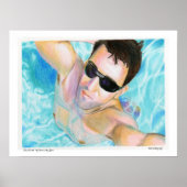 "Alex All Natt" Mijn gezicht op mijn rug... Poster (Voorkant)