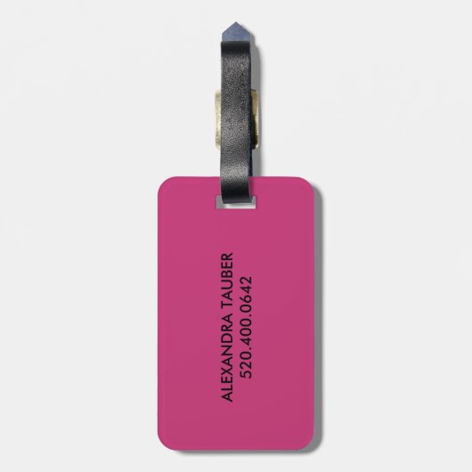 Alex Bagagelabel (Achterkant verticaal)