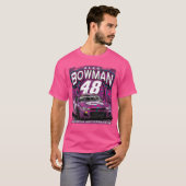 Alex Bowman Paarse auto T-shirt (Voorkant volledig)