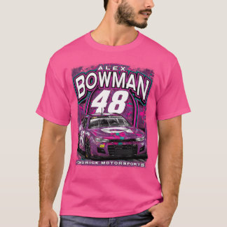 Alex Bowman Paarse auto T-shirt
