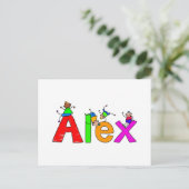 Alex Briefkaart (Staand voorkant)
